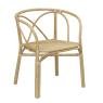 Natural rattan armchair 