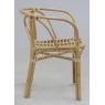 Natural rattan armchair 