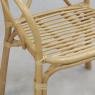 Natural rattan armchair 