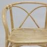 Natural rattan armchair 