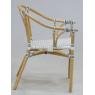 Natural rattan armchair