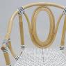 Natural rattan armchair