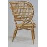 Armchair in natural rattan