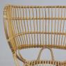 Armchair in natural rattan