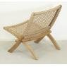 Folding teak armchair 