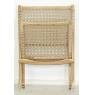 Folding teak armchair 