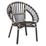Black rattan chair