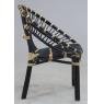 Black rattan chair