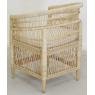 Natural rattan armchair