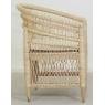 Natural rattan armchair