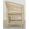 Natural rattan armchair