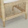 Natural rattan armchair