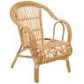 Natural rattan armchair