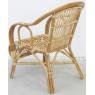 Natural rattan armchair
