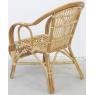 Fauteuil en gros poelet naturel