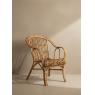Fauteuil en gros poelet naturel