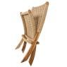 Foldable armchair in teak wood