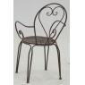 Vintage metal armchair