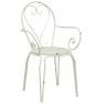 White metal armchair