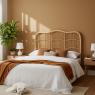 Rattan bedhead