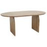 Oval table in acacia wood