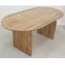 Oval table in acacia wood