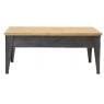 Metal and fir wood coffee table