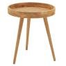 Table en pin naturel et rotin