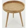 Table en pin naturel et rotin