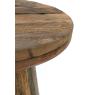 Round table in recycled wood