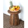 Round table in recycled wood