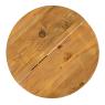 Pine side table and metal