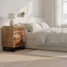 Mango bedside table