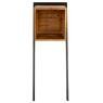 Bed side table in fir wood