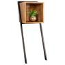 Bed side table in fir wood