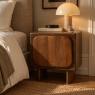 Mango wood nightstand