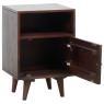 Mango and acacia wood nightstand