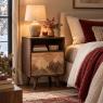 Mango and acacia wood nightstand