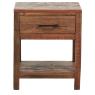 Table de nuit en bois recyclé