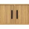 Television stand in slatted MDF