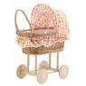 Buff willow doll's pram