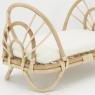 Rattan doll bed