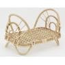 Rattan doll bed