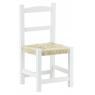 White stained wood children's chair