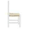 Chaise enfant en bois teinté blanc