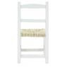 White stained wood children's chair