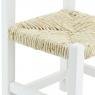 Chaise enfant en bois teinté blanc