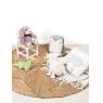 Chaise enfant en bois teinté blanc