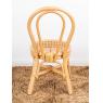 Chaise enfant en rotin naturel et cannage