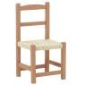 Chaise enfant en bois terracotta